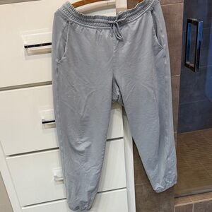 Athleta Light Gray Track Joggers